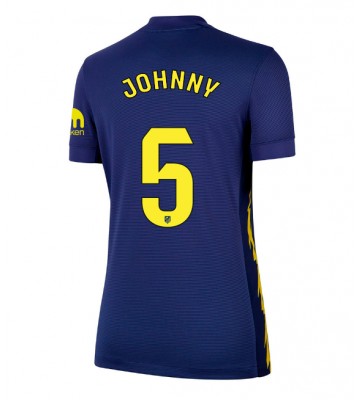 Atletico Madrid Johnny Cardoso #5 Replica Away Stadium Shirt for Women 2025-26 Short Sleeve